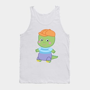 Danny Dinosaur - Cute cartoon dinosaur Tank Top